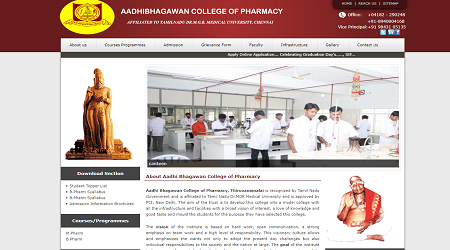 Aadhi Bhagawan College of Pharmacy, Tiruvannamalai