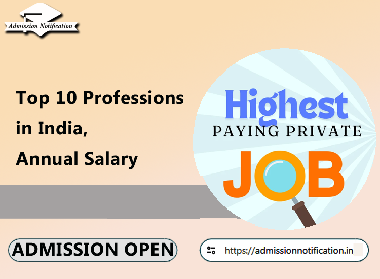 Top 10 Professions in India, Annual Salary and Career Path.