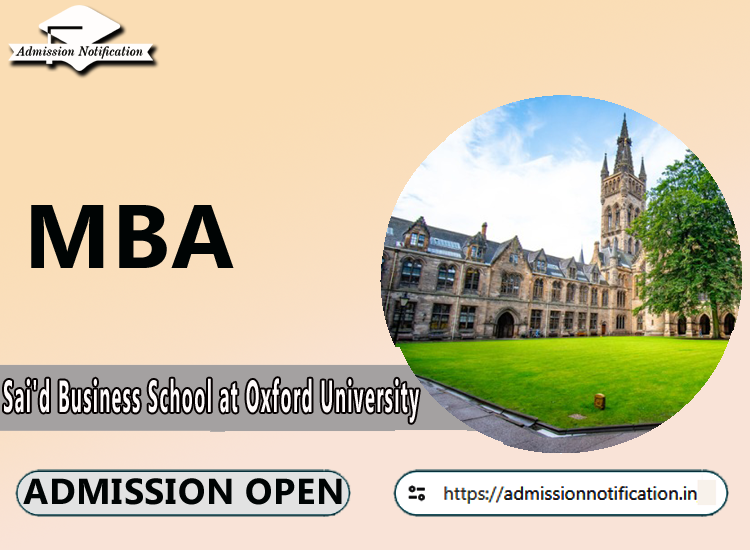 MBA  Admission in Sai'd Business School at Oxford University